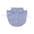 thumbnail image 1 of Blusa de media camisa desmontable Peter Pan falso colres cuello falso Camiseta a rayas Sunnimix  Collar falso de algodón para mujer, 1 of 7