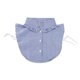 thumbnail image 1 of Blusa de media camisa desmontable Peter Pan falso colres cuello falso Camiseta a rayas Sunnimix  Collar falso de algodón para mujer, 1 of 7