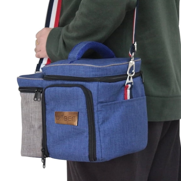 19.8L Insulated Lunch Bag for Women/Men Lunch Box for Office Picnic Hiking Beach - Leakproof Cooler Tote Bag Organizer with Adjustable Shoulder Strap for Adults