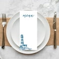 thumbnail image 3 of Koyal Wholesale Nautical Lighthouse Line Drawing Printable Wedding Paper Menu Cards for DIY Printer, 52-Pack, 3 of 5