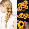 thumbnail image 4 of 10PCS Daisy Tournesol Mariée Cheveux Pinces à Cheveux de Mariage, 4 of 6