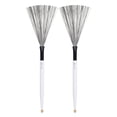 thumbnail image 1 of Wosthever 2 piezas de cepillo de tambor de de arce de acero de alto carbono Cajon Stick Drummer Playing Professional Tamaño compacto Practicando Accesorios para instrumentos musicales Blanco Wosthever  OD025585-01, 1 of 6