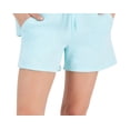 thumbnail image 6 of ID Ideology Womens Drawstring Fleece Shorts Blue S, 6 of 6