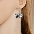 thumbnail image 3 of BNNG Halloween Witch Earrings For Women Halloween Skeleton Butterfly Shaped Earrings Silver Halloween Earrings Halloween Party Earrings For Women Earrings Humorous Halloween Earrings, 3 of 3