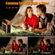 thumbnail image 4 of Solar and Battery Powered Camping Fan, Rechargeable Portable Desk Fan with LED Light & Timing Function, Power Bank for Home Office Car Outdoor, 4 of 5