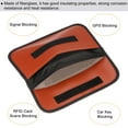thumbnail image 4 of Unique Bargains Faraday Bag RFID Signal Blocking Pouch Fiberglass Wallet 7.87 Inch Anti-Radiation Anti-Tracking Anti-Spying Orange, 4 of 5