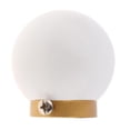 thumbnail image 1 of Cabeza / Finales / Para varillas de cortina de aleación de aluminio - Bola blanca Sunnimix Extremos de poste de cortina, 1 of 8