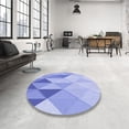 thumbnail image 3 of Ahgly Company Indoor Rectangle Patterned Light Slate Blue Area Rugs, 3' x 5', 3 of 6
