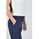 thumbnail image 4 of Pantalon de lino rayado Roman Fashion /Juvenil, 9205 (Azul marino) azul marino CH, 4 of 5