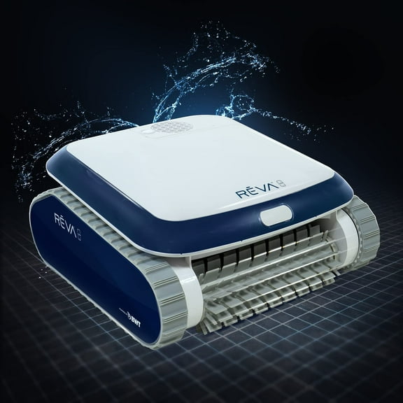Aquabot REVA Robotic Pool Cleaner with Smartphone App, Gyroscope, Waterline Cleaning, and Smart Navigation