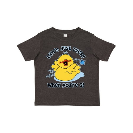 

Inktastic Life s Ducky 2nd Birthday Gift Toddler Boy or Toddler Girl T-Shirt