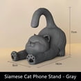 thumbnail image 3 of Creative Cute Siamese Cat Phone Holder iPad Stand, House Decor and Office Desk Accessory, Desktop Mobile Device Holder, Birthday Gift for Girls, 3 of 5