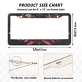 thumbnail image 7 of Aluminum License Plate Frame 2 Pack Car Exterior Accessory Car Tag Holder for Front Rear Plates Cars Decor Beautiful and Detailed Deer, 7 of 7