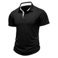thumbnail image 6 of Vetsdori Mens Polo Shirts Short Sleeve Summer Pullover Casual Comfortable Plain Collar Business T-Shirts for Men Travel, 6 of 7