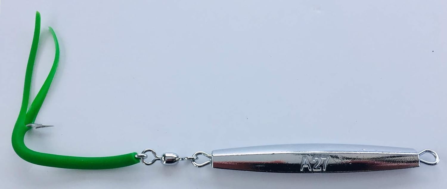 6- A-27 Ava Diamond Jigs 3 oz.with Split Tube Tail Hook