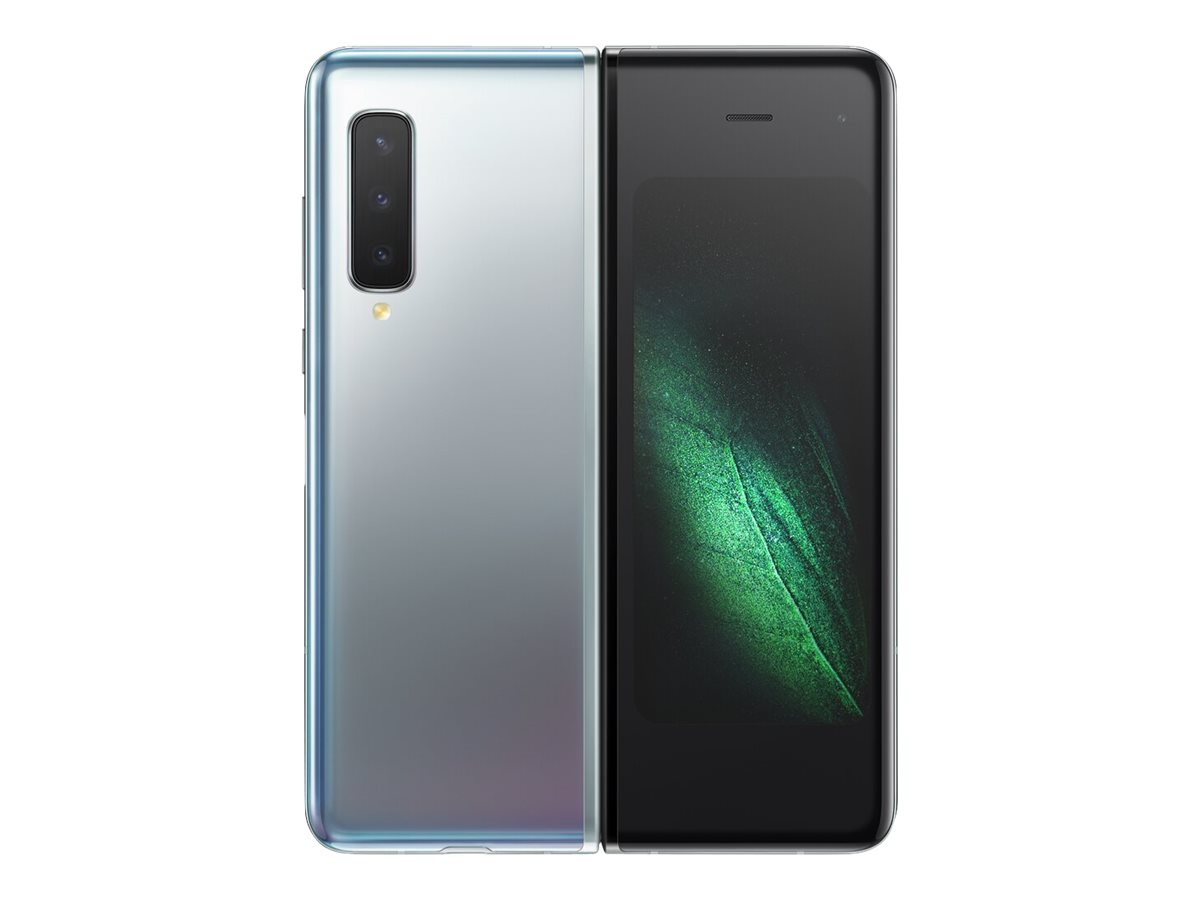 Samsung Galaxy Fold 512 GB Smartphone, 7.3" Dynamic AMOLED QXGA+ 2152 x 1536, 12 GB RAM, Android 9.0 Pie, 4G, Space Silver