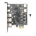 thumbnail image 4 of PCI E To USB Expansion Card, PCB Material Fast Efficient Easy To Install USB PCI Express Card  For Office, 4 of 8