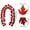 B, variant on 4 Pack Artificial Fall Maple Leaf Garland, 78.7 Inch Fake Autumn Hanging Vines, Faux Fall Decorations for Home, Thanksgiving, Halloween, Fireplace, Door, Indoor Outdoor Decor