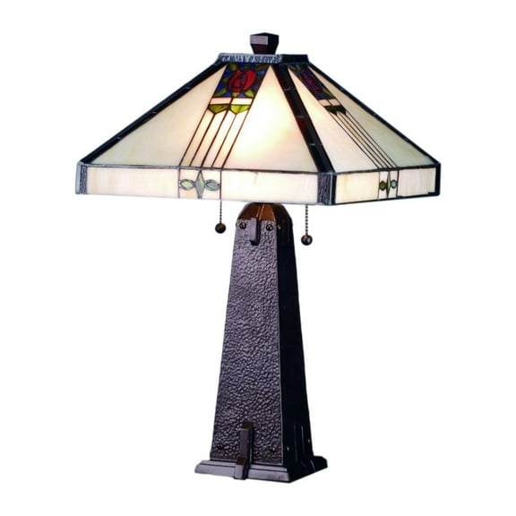 23" High Pasadena Rose Table Lamp