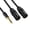 A, variant on Standard 6.35mm to Double 3Pin Cable Line Y-shaped 1 to 2 Splitter Adapter Cord Wire for Mixing Consoles Amplifiers