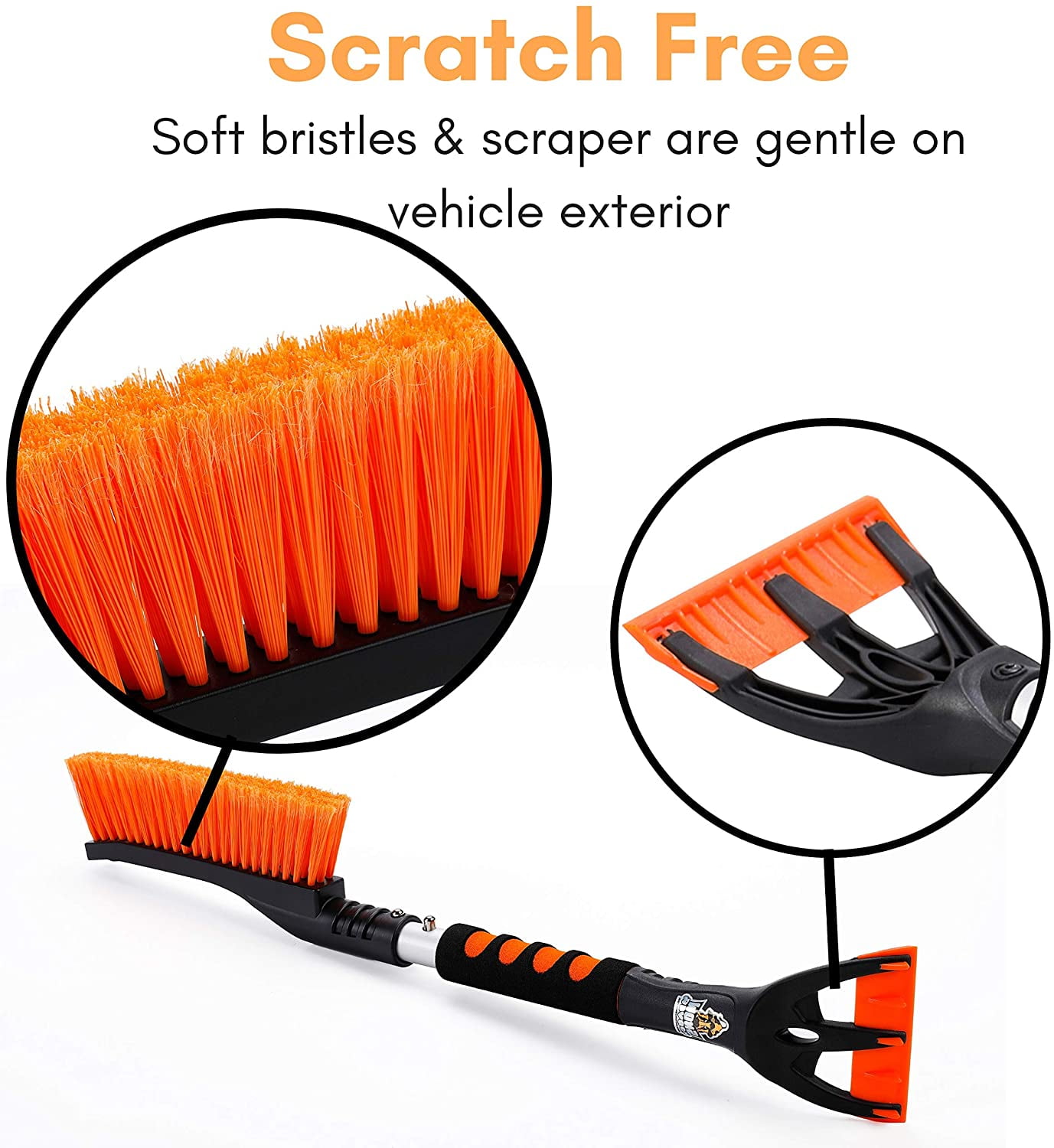 VICASKY 3pcs Snow Shovel Car Snow Brush Small Car Brush Vehicle Frost  Remover Ice Scraper and Brush for Car Windshield Snow Wiper Car Windshield