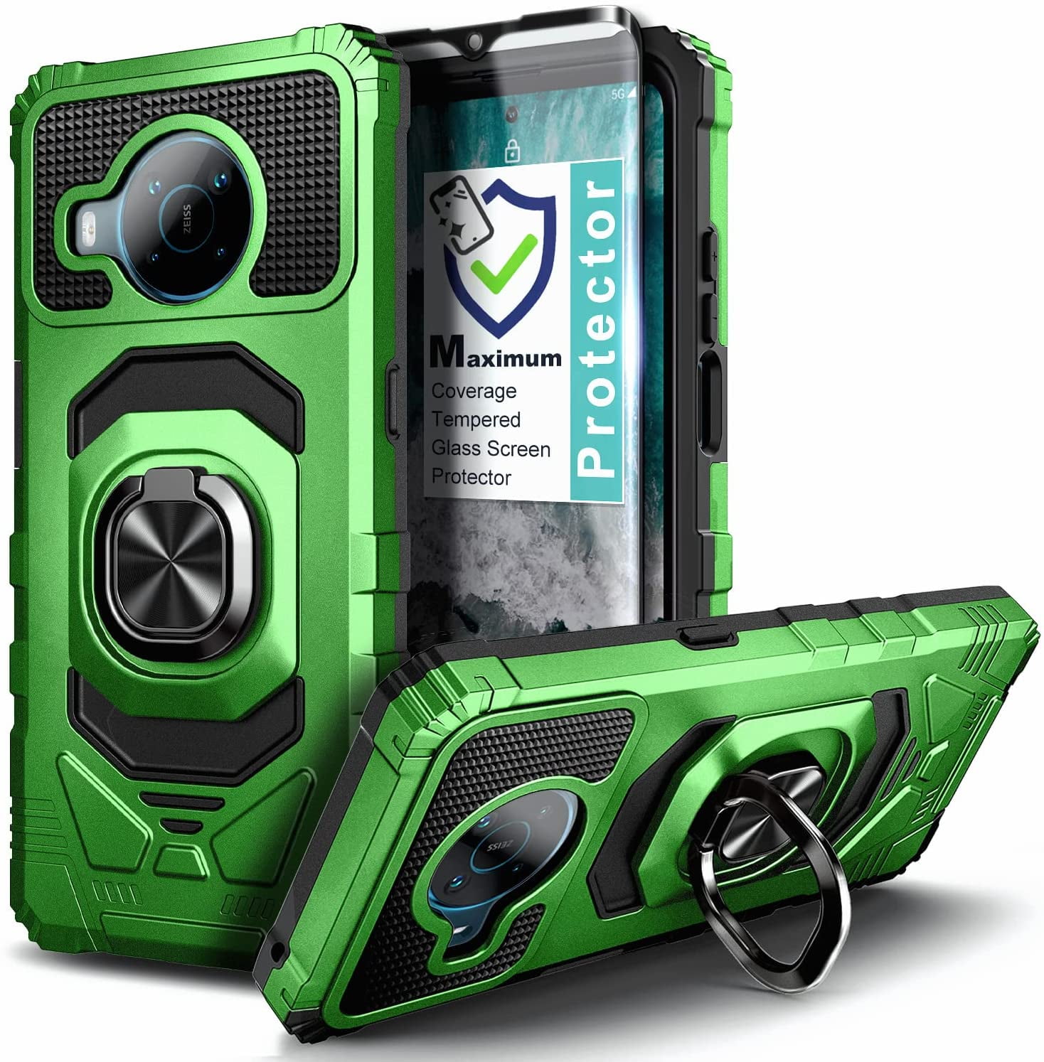 Nagebee Phone Case Compatible for Nokia X100 with Tempered Glass Screen