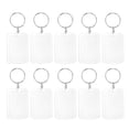 thumbnail image 1 of KAKOWELY 10pcs Blank Insert Photo Picture Frame Split Ring Keychain 5*3.3cm,1.97"X1.3"X0.2", 1 of 5