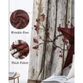 thumbnail image 6 of Red Texas Star Vintage Blackout Curtains 96 Inch Length 2 Panels Set, Farmhouse Berry Grey Wooden Full Shading Curtains for Windows, Blackout Curtains for Bedroom Living Room 52"x96", 6 of 8