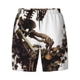 thumbnail image 4 of Lsque Mens Swim Trunks Skeleton Dance with Mushrooms Pattern - Bathing Suit Compression Liner - Beach Swim Shorts Swimwear - (S-3XL) - Stretch Quick Dry -X-Large, 4 of 9