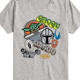 thumbnail image 3 of Star Wars - Mando Grogu Stickers - Youth Boys Short Sleeve Graphic T-Shirt, 3 of 5