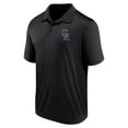 thumbnail image 2 of Men's Fanatics Black Colorado Rockies Team Logo Polo, 2 of 3