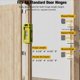 thumbnail image 4 of 2X Plantilla para Bisagras de Puerta, Mortajadora para Bisagras de Puerta,Kit Instalación de Bisagras,Plantilla para Enrutador de Bisagras de Puerta para Bisagras de 3 A 5 Pulgadas, 4 of 5
