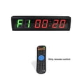 thumbnail image 1 of Remote Control Interval Gym Wall Timer for Home MODEL RB2B-2.3R, 1 Piece Metal Plate, 1-2.3 Inch, 1 of 7