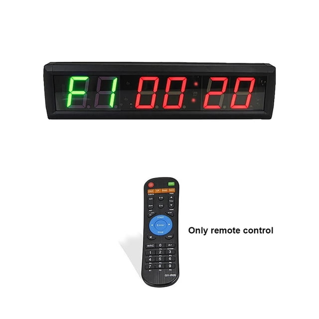 Remote Control Interval Gym Wall Timer for Home MODEL RB2B-2.3R, 1 Piece Metal Plate, 1-2.3 Inch