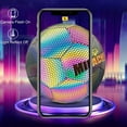 thumbnail image 5 of MILACHIC Soccer Ball, Holographic Soccer Ball Size 4, Reflective Hologram Glowing Soccer Ball with Needles and Pump for Boys, Girls, Youth, and Adult Night Games, 5 of 6