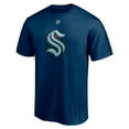 thumbnail image 2 of Men's Fanatics Philipp Grubauer Deep Sea Blue Seattle Kraken Authentic Stack Name & Number T-Shirt, 2 of 3
