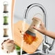 thumbnail image 1 of Cepillo para ollas dispensador de líquidos de cocina | Limpiador de botón de presión | Cepillo de fregar multifuncional para lavar platos encimeras de dormitorios | Cerdas duraderas | Recargable, 1 of 7