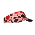 thumbnail image 1 of ZICANCN Visières de Soleil pour Femmes et Hommes, Chapeaux de Plage Sans Couture à Pois Rouges, Chapeau de Sport pour Golf Tennis Course, 1 of 6