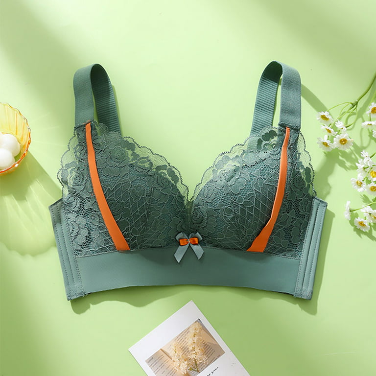 Green Supportive Plus Size Bras For Women