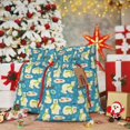 thumbnail image 6 of Honeii Cute Polar Bear Fishing Print Small Burlap Bags,Christmas Drawstring Treat Bags Gift Bags Reusable Candy Goodie Wrapping Bags for Holiday Party Favors Supplies -Medium, 6 of 9