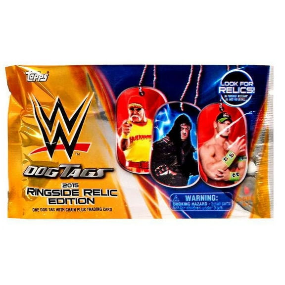 WWE Wrestling 2015 Ringside Relic Edition 2015 Ringside Relics Dog Tags Pack