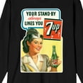 thumbnail image 2 of 7UP Your Standby Always Likes You Crew Neck Long Sleeve Black Adult Tee-XL, 2 of 4