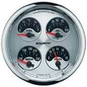 Auto Meter 1212 American Muscle 5" Short Sweep Electric Quad Gauge