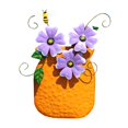 thumbnail image 1 of Jarrón de Flores de Metal para Decoración de Pared, Decoración de Arte de Pared para Balcón Y Jardín., 1 of 9