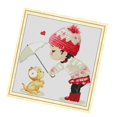 thumbnail image 3 of AMLESO Point de Croix - Petite Fille - Motif de Point de Croix, Broderie Préimprimée, 3 of 8