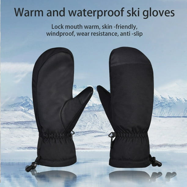 Men Skin-friendly Waterproof Winter Glove Warm Mittens Windproof