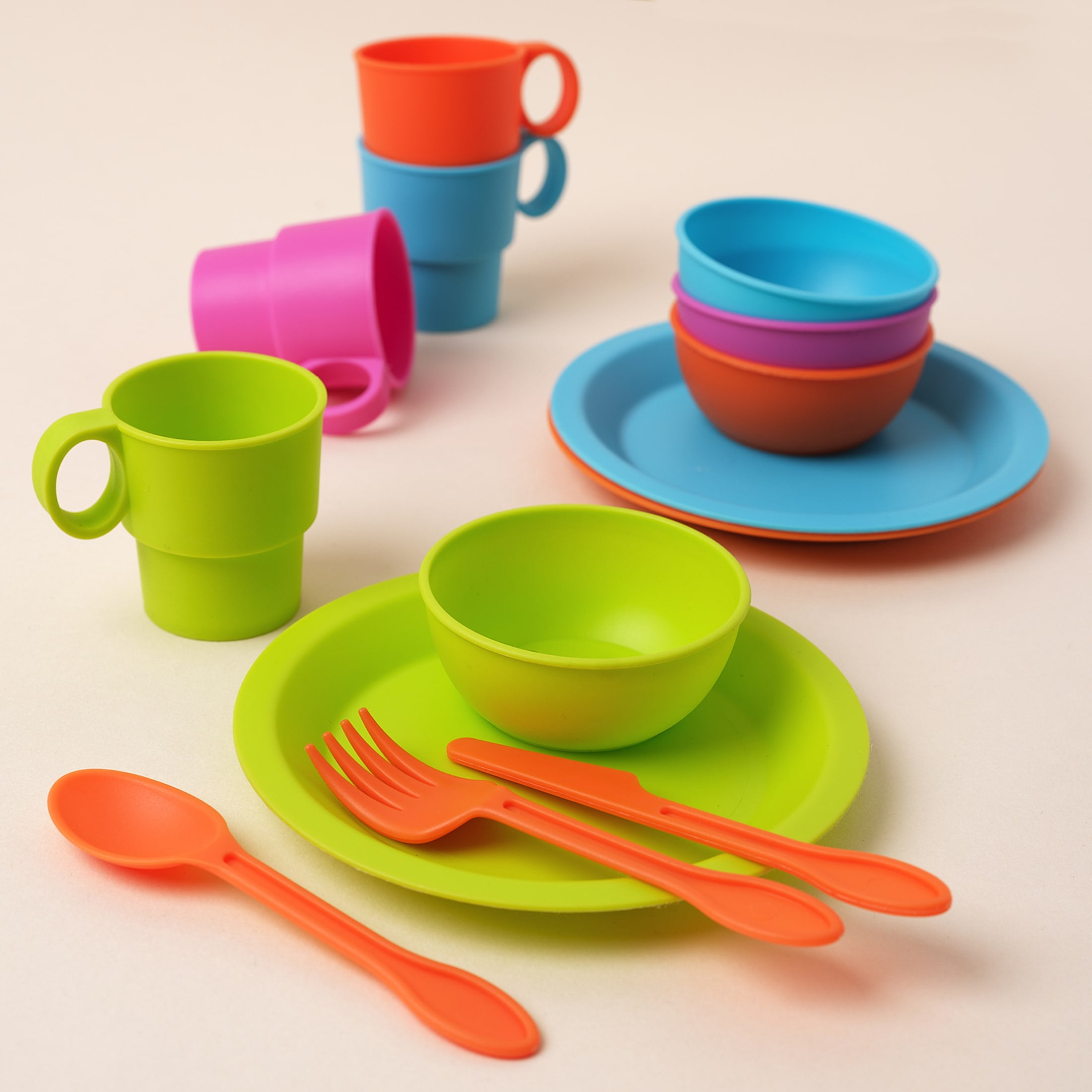 Amazon.com: KidKraft 27-Piece Bright Cookware Set, Plastic