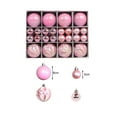 thumbnail image 6 of kiskick Vibrant Decorative Christmas Ball Set - 40Pcs Color Painted Round Shape Easy Hanging Multi Style, PS Plastic Xmas Theme Balls Pendant Party Supplies, 6 of 8