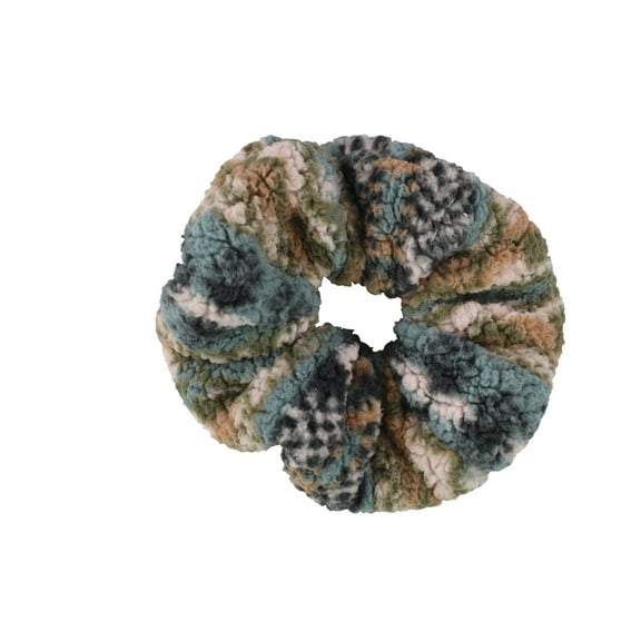 American Eagle Womens Fleece Hair Scrunchie, Multicoloured