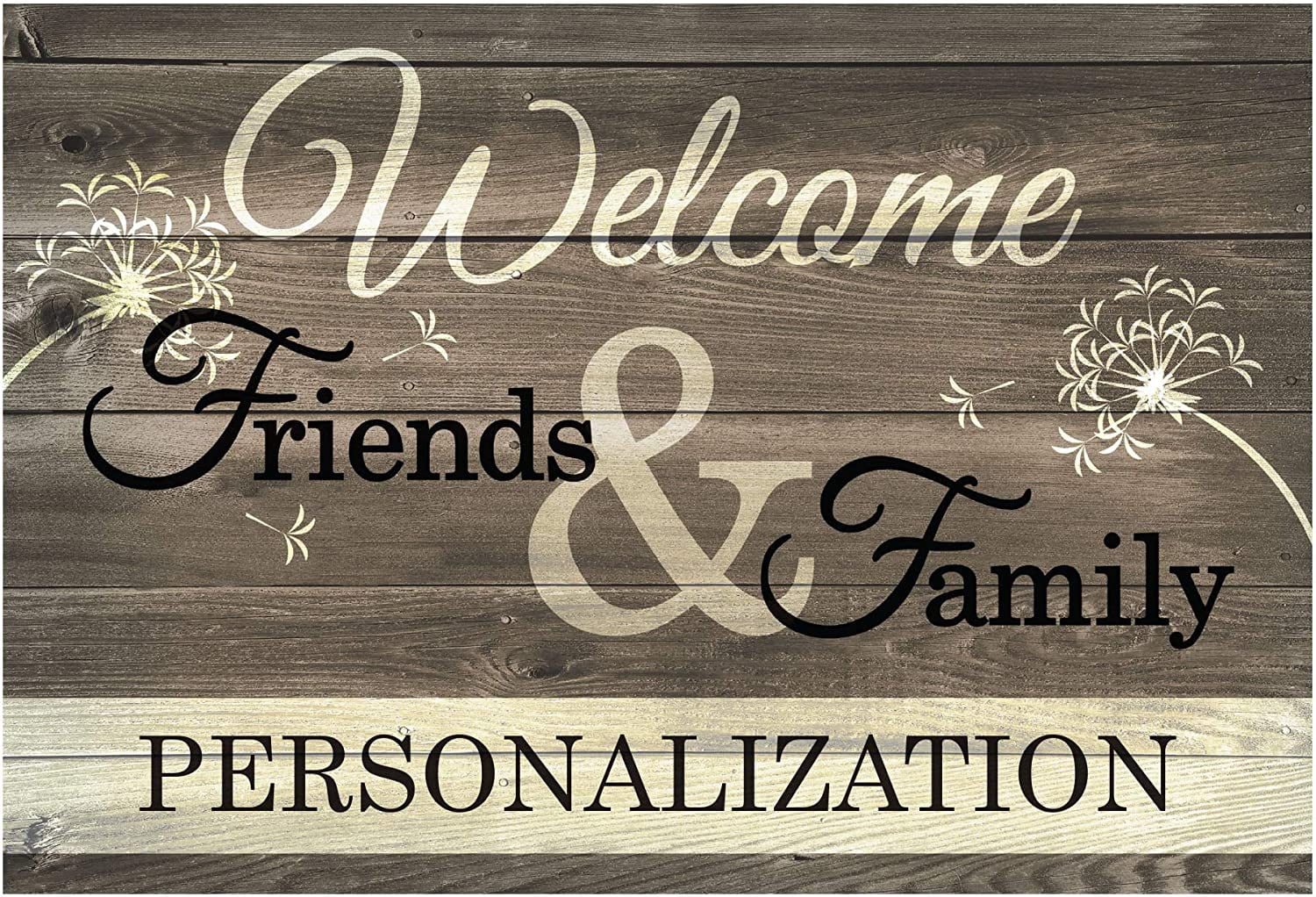 Personalized Planet Doormat - Welcome Friends & Family 2 Sizes to Choose From
